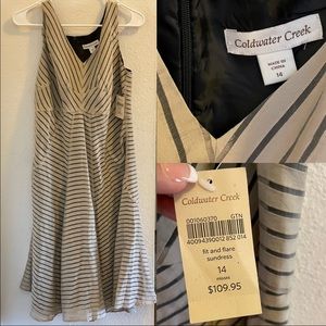 NWT cold water creek Fit and flare sundress